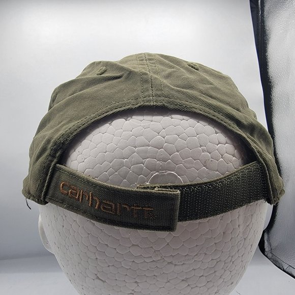 Carhartt Odessa Adults Baseball Hat Cap Army Green Casual Outdoors Athletic - Picture 3 of 9